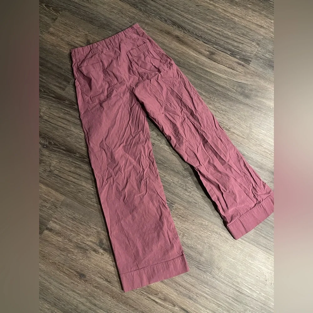Maeve | Anthropologie | The Colette Wide Leg Pant Linen Blend Patch Pockets 30 - Picture 3 of 6